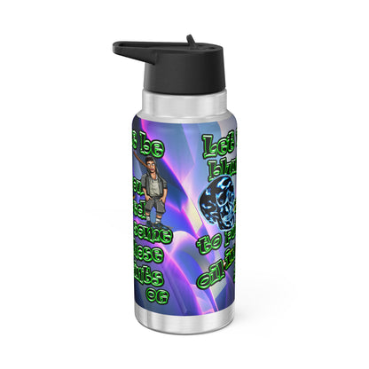 og - Gator Tumbler, 32oz  (grey-pink wave)