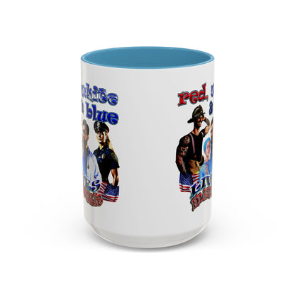 rw&b lives matter - Accent Mug (white)