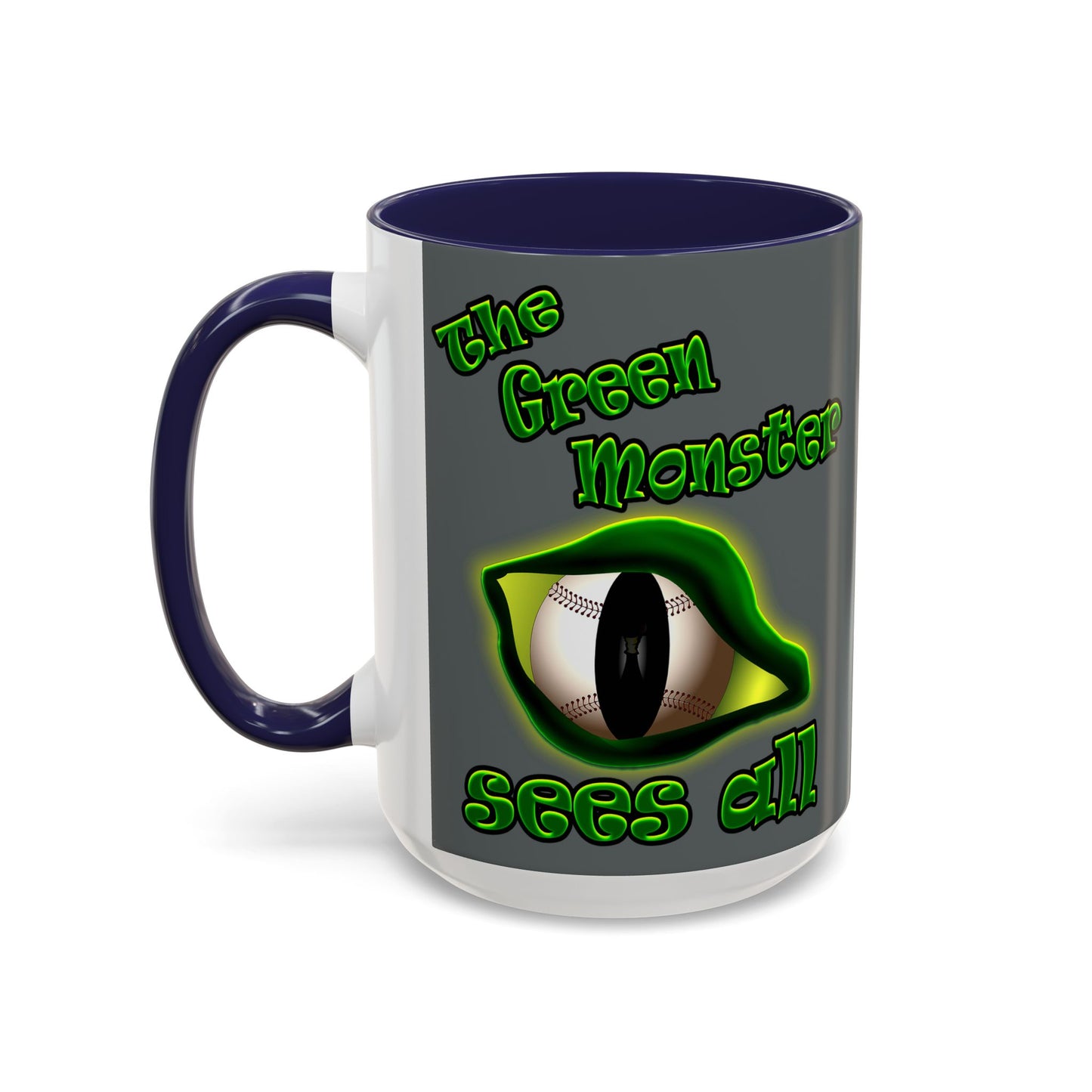 green monster - Accent Mug (dark grey)