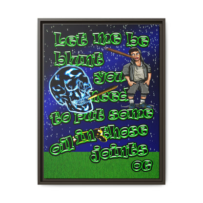 og - framed canvas art ('snoops' background)