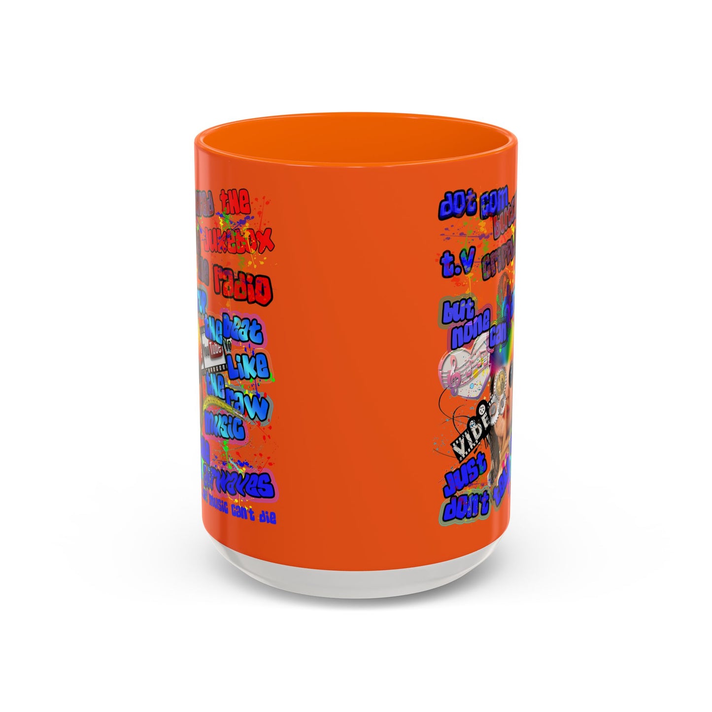 drop the beat - Accent Mug (orange)