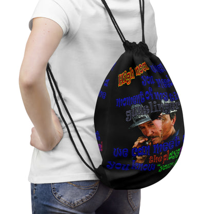 high noon - Drawstring Bag (black)