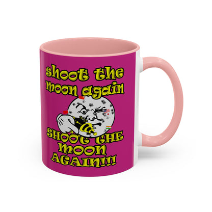 shoot the moon again - Accent Mug (pink)