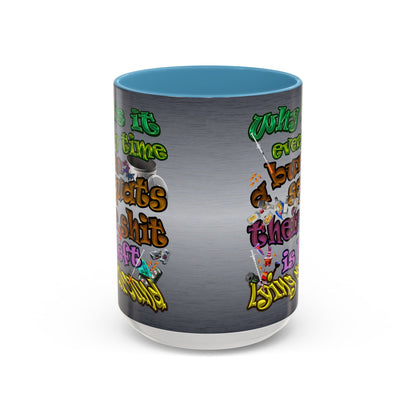the bum's shit - Accent Mug (brushed nickel)