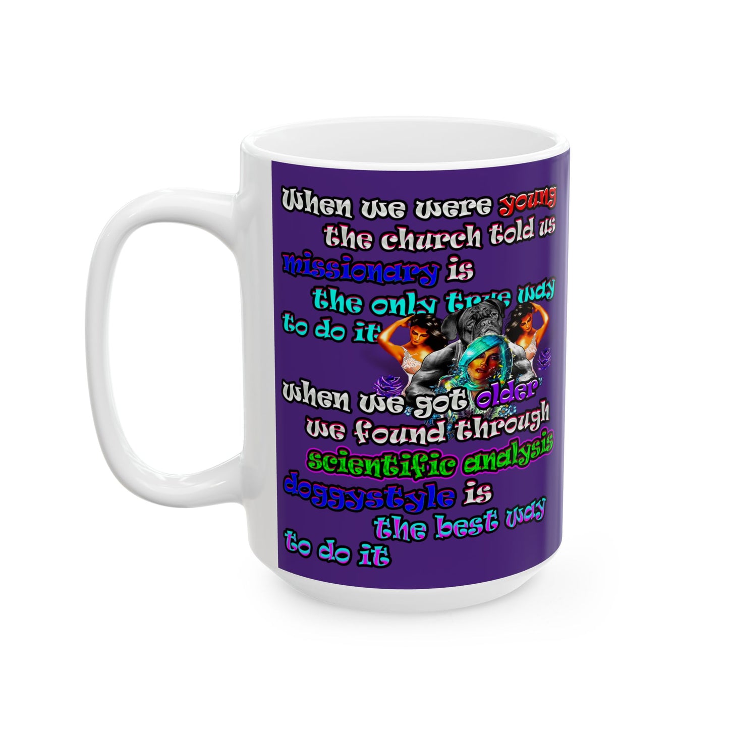 doggystyle - White Mug (purple)
