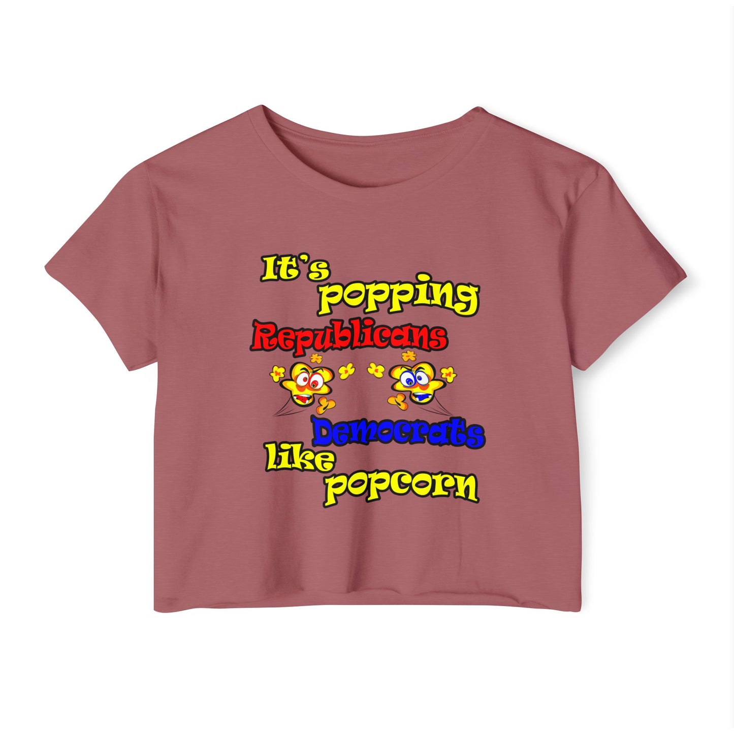popping like popcorn - Women's Festival Crop Top