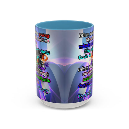 doggystyle - Accent Mug (grey-pink wave)