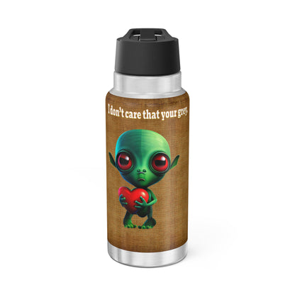 I don't care that your grey - Gator Tumbler, 32oz  (brown papyrus)