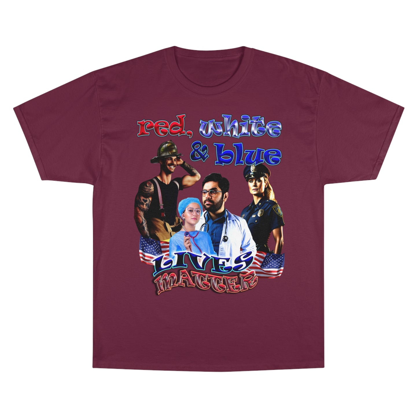 rw&b lives matter - Champion T-Shirt