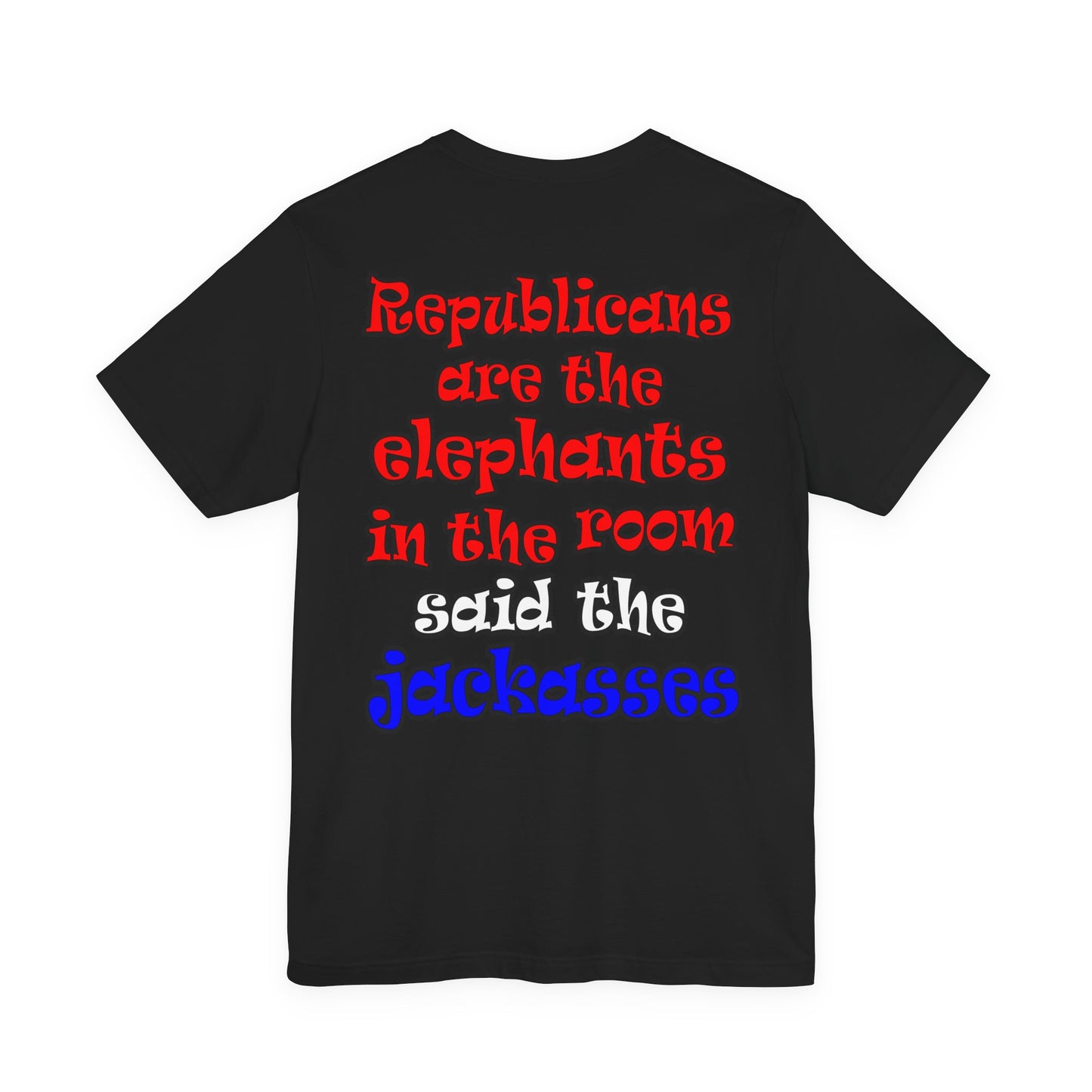 donkeys and elephants - Unisex Jersey Short Sleeve Tee