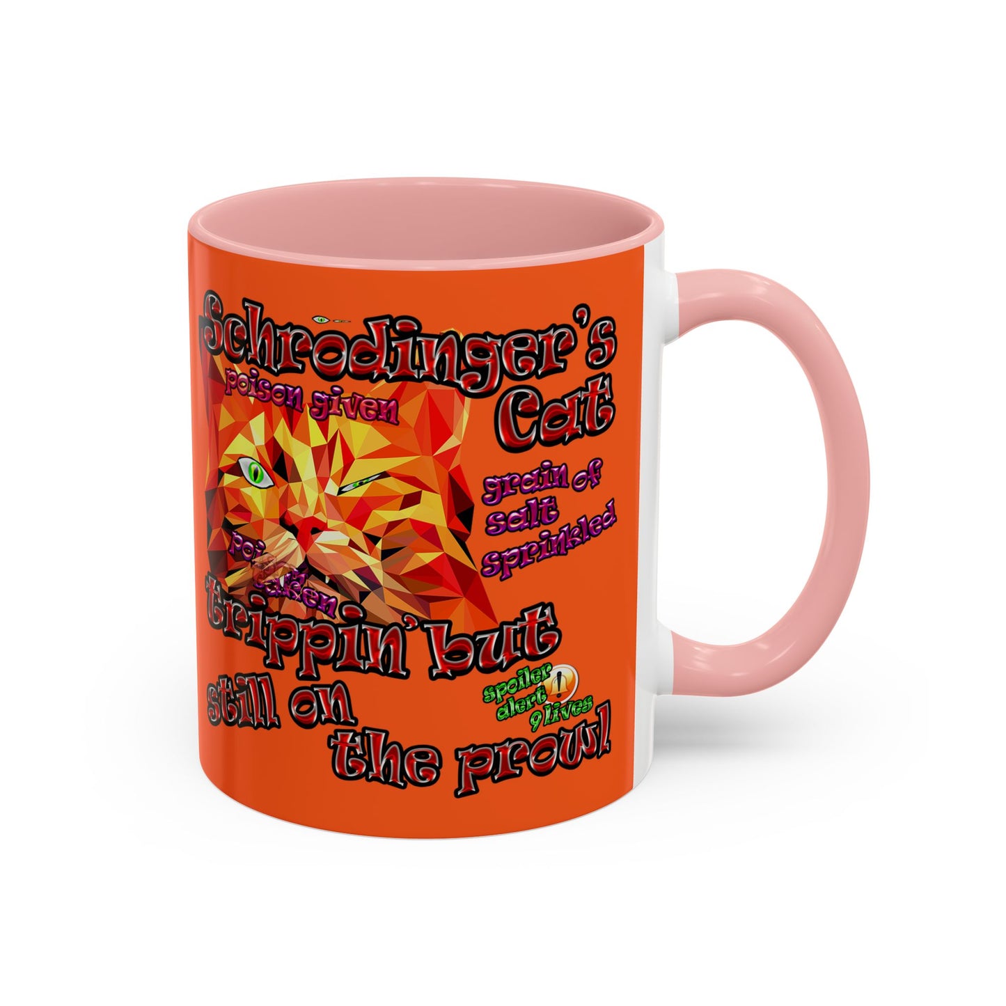 schrodinger's cat - Accent Mug (orange)