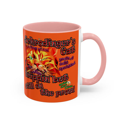 schrodinger's cat - Accent Mug (orange)
