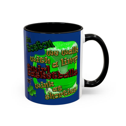 celtics logo - Accent Mug (dark blue)