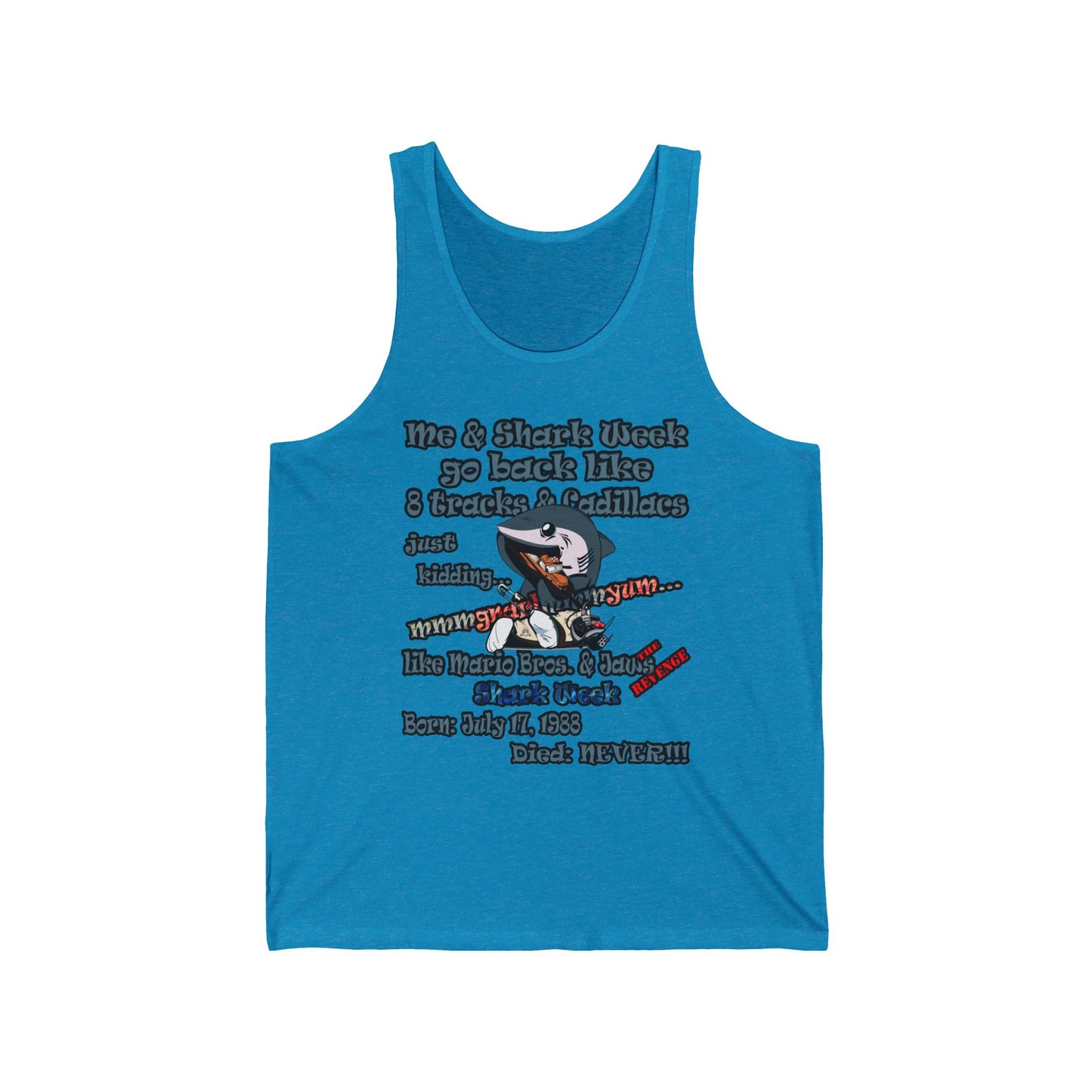 shark week - Unisex Jersey Tank