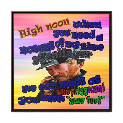 high noon - framed canvas art (color blur)