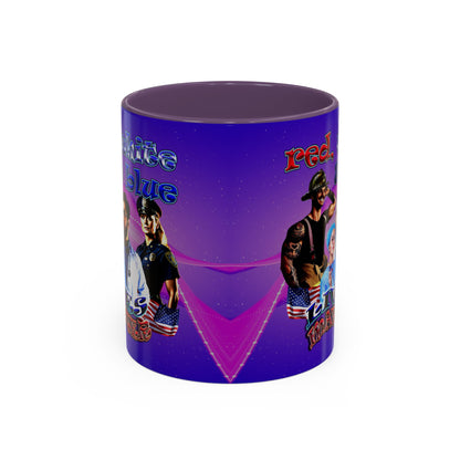 rw&b lives matter - Accent Mug (purple-pink wave)