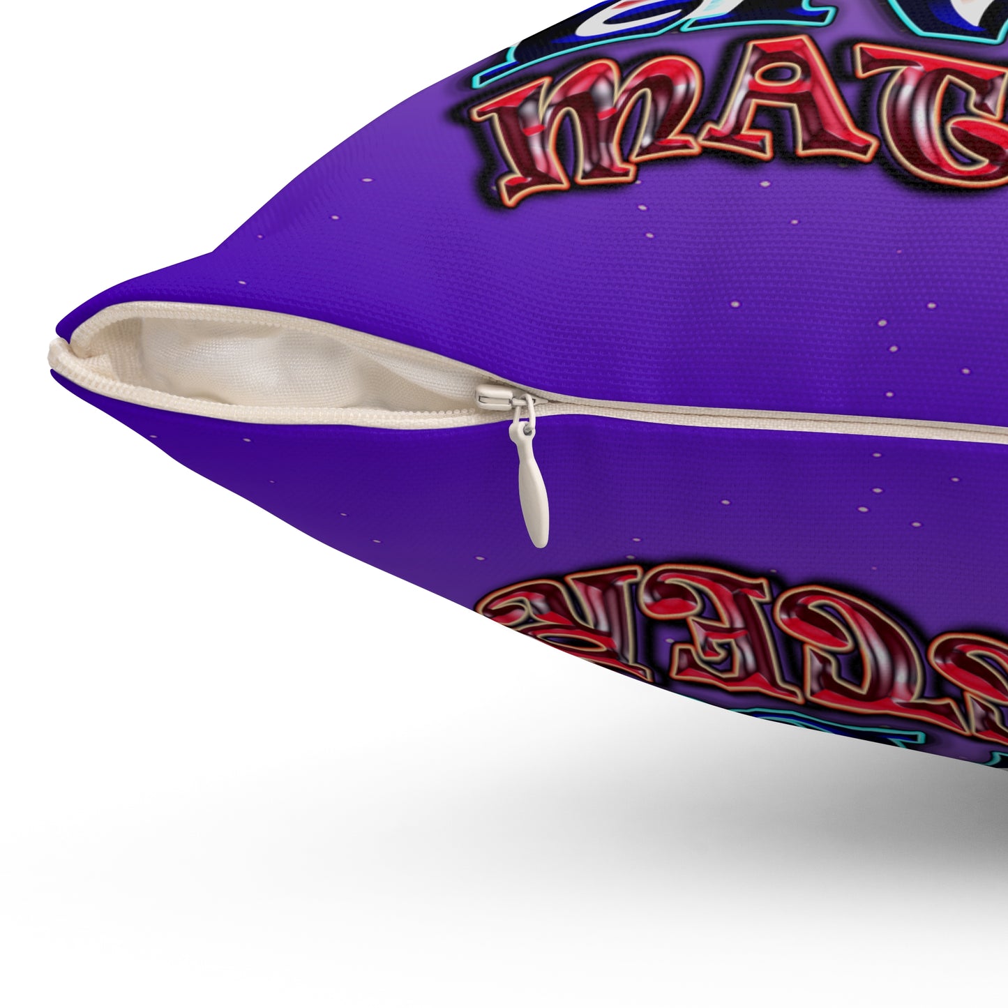rw&b lives matter - Spun Polyester Square Pillow - (purple-pink wave)