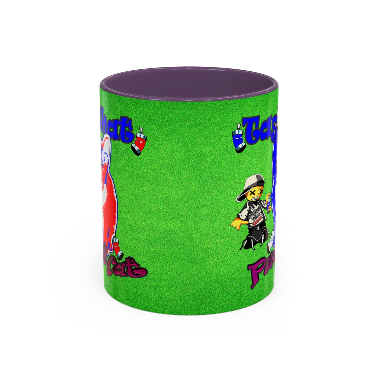 tag that - Accent Mug (green turf)