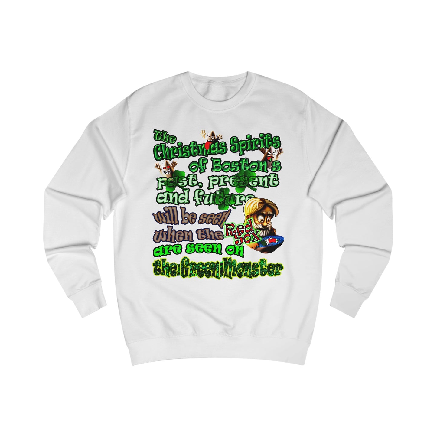 christmas spirits of boston - Men's Sweatshirt