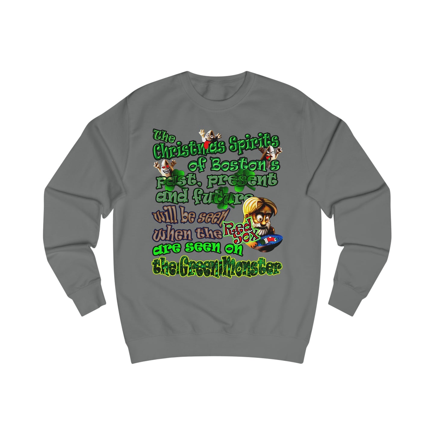 christmas spirits of boston - Men's Sweatshirt