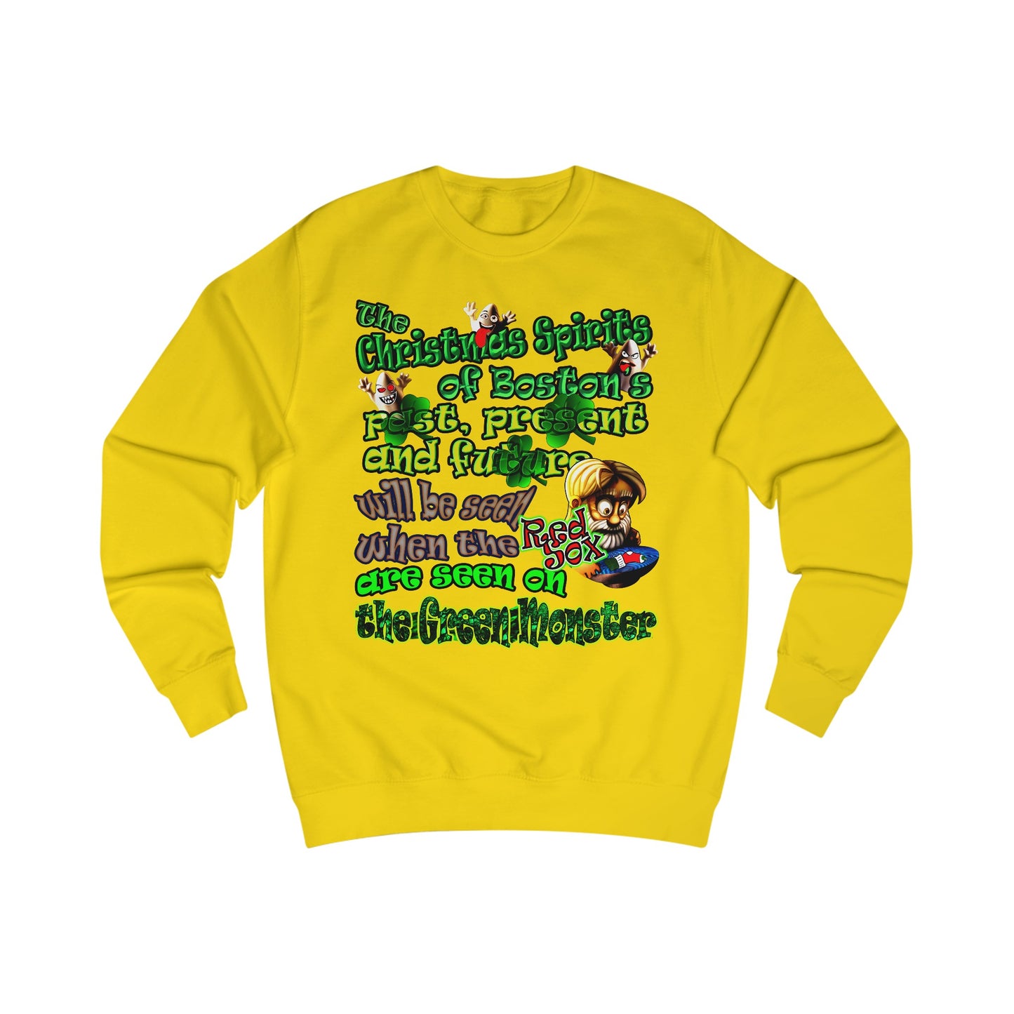 christmas spirits of boston - Men's Sweatshirt