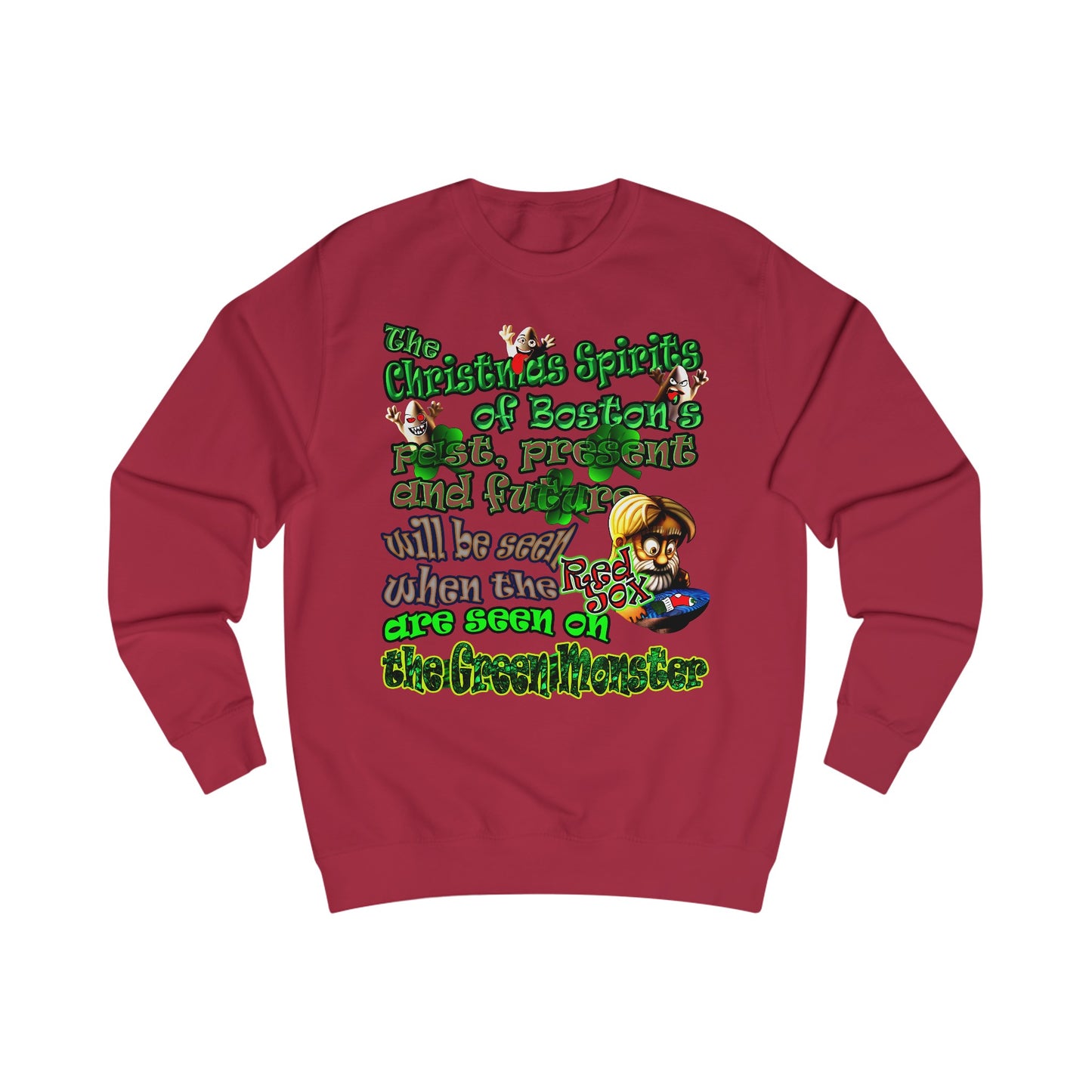 christmas spirits of boston - Men's Sweatshirt