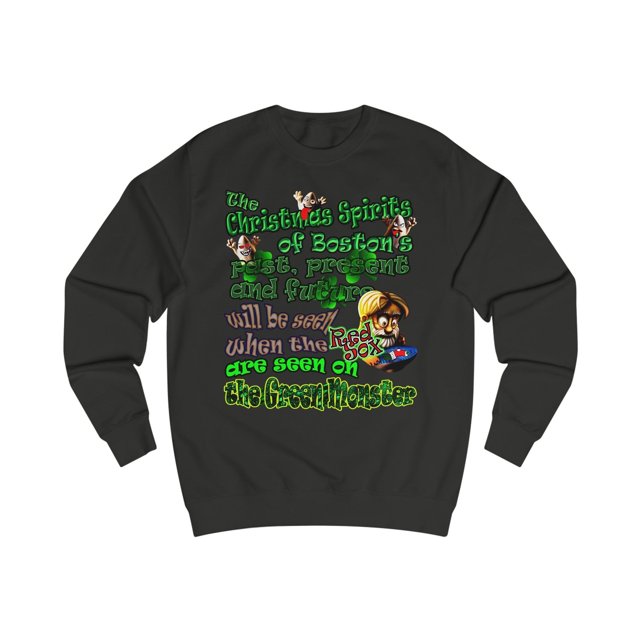 christmas spirits of boston - Men's Sweatshirt