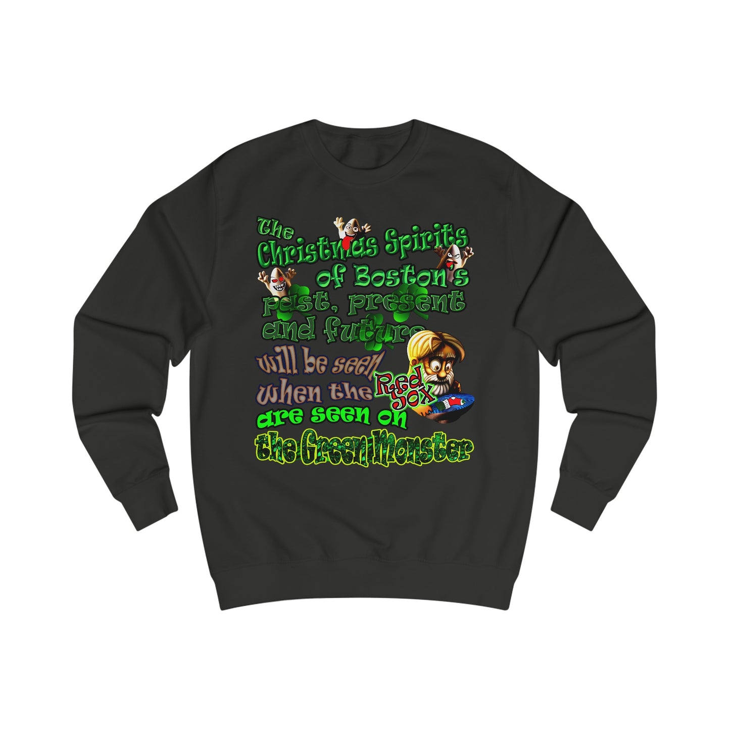 christmas spirits of boston - Men's Sweatshirt