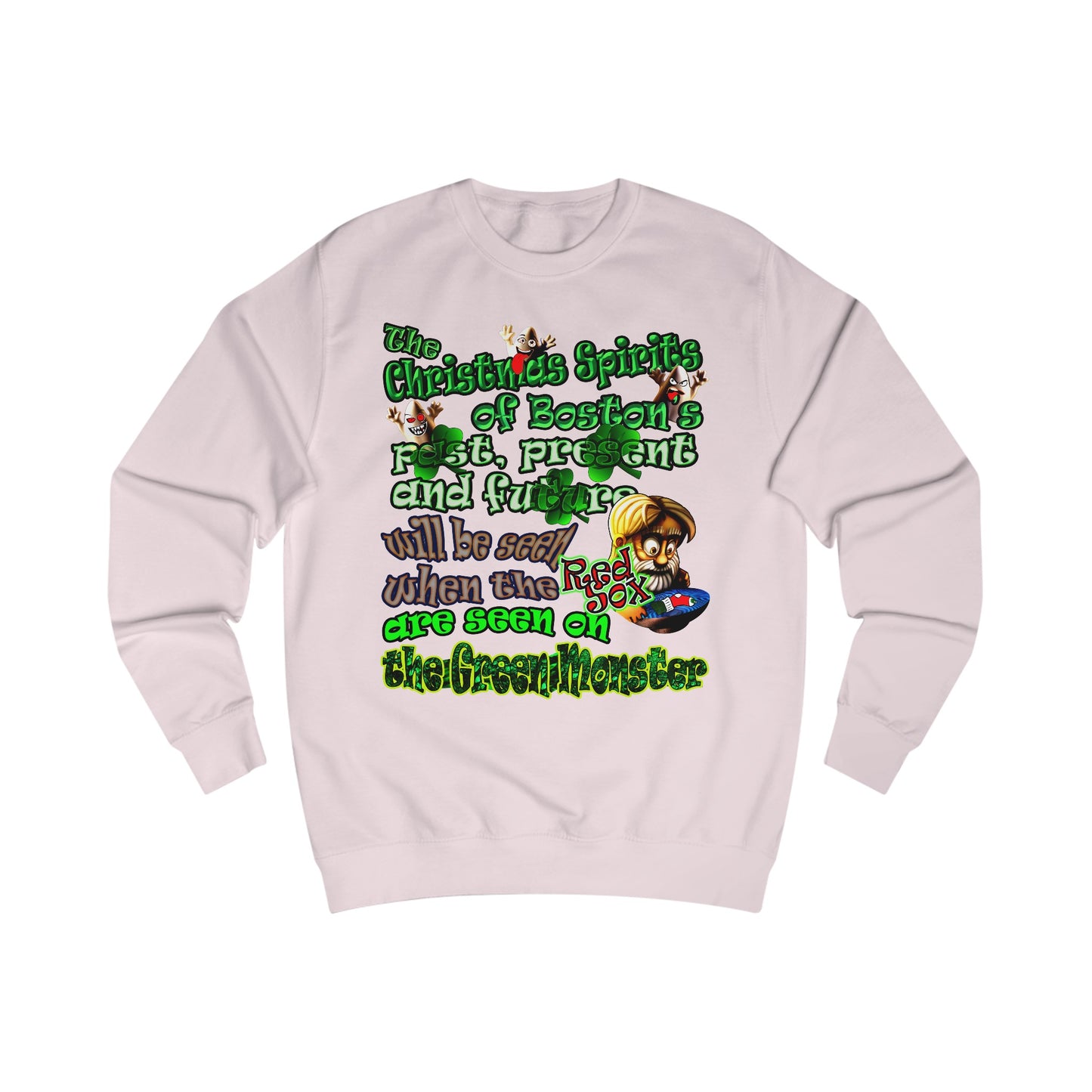 christmas spirits of boston - Men's Sweatshirt