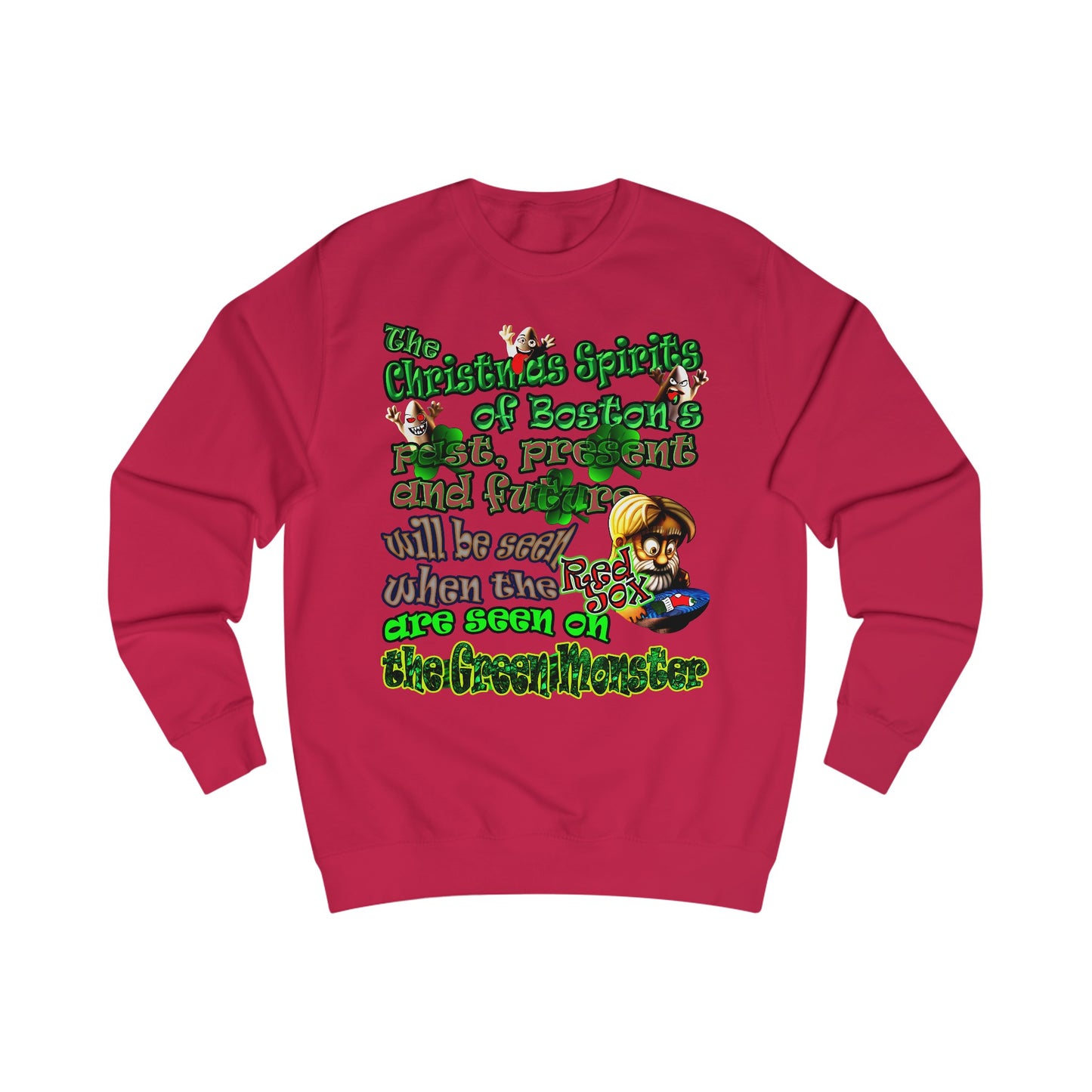 christmas spirits of boston - Men's Sweatshirt