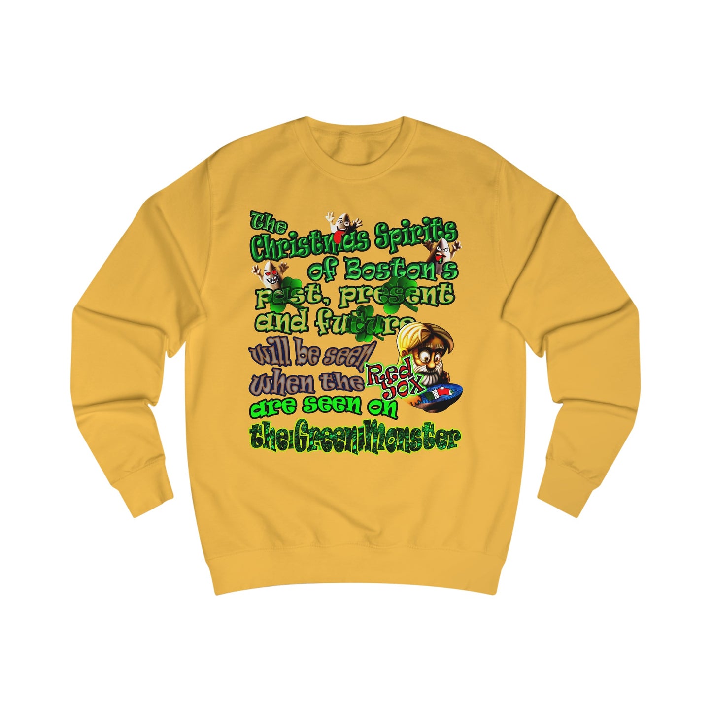 christmas spirits of boston - Men's Sweatshirt