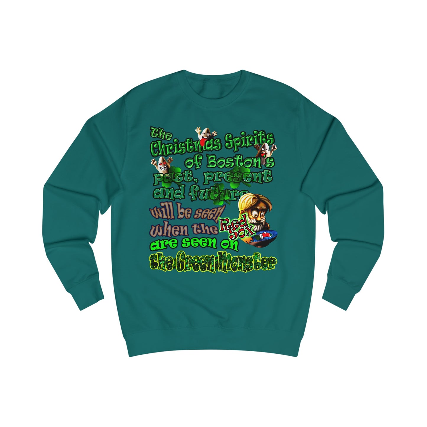 christmas spirits of boston - Men's Sweatshirt