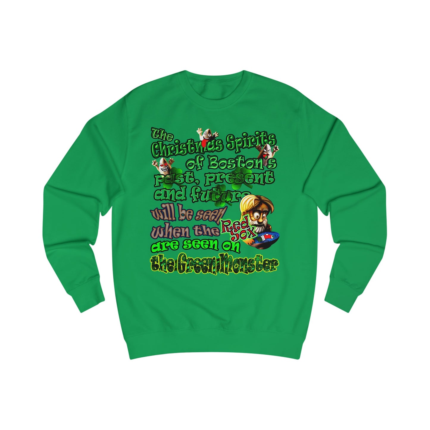 christmas spirits of boston - Men's Sweatshirt