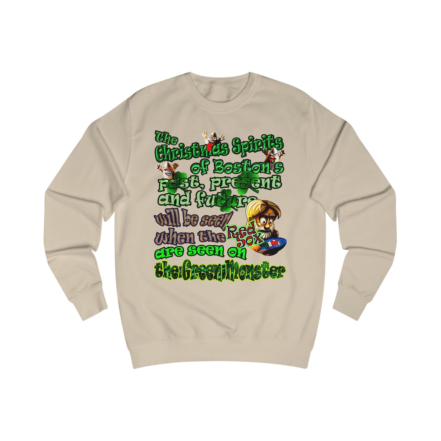 christmas spirits of boston - Men's Sweatshirt