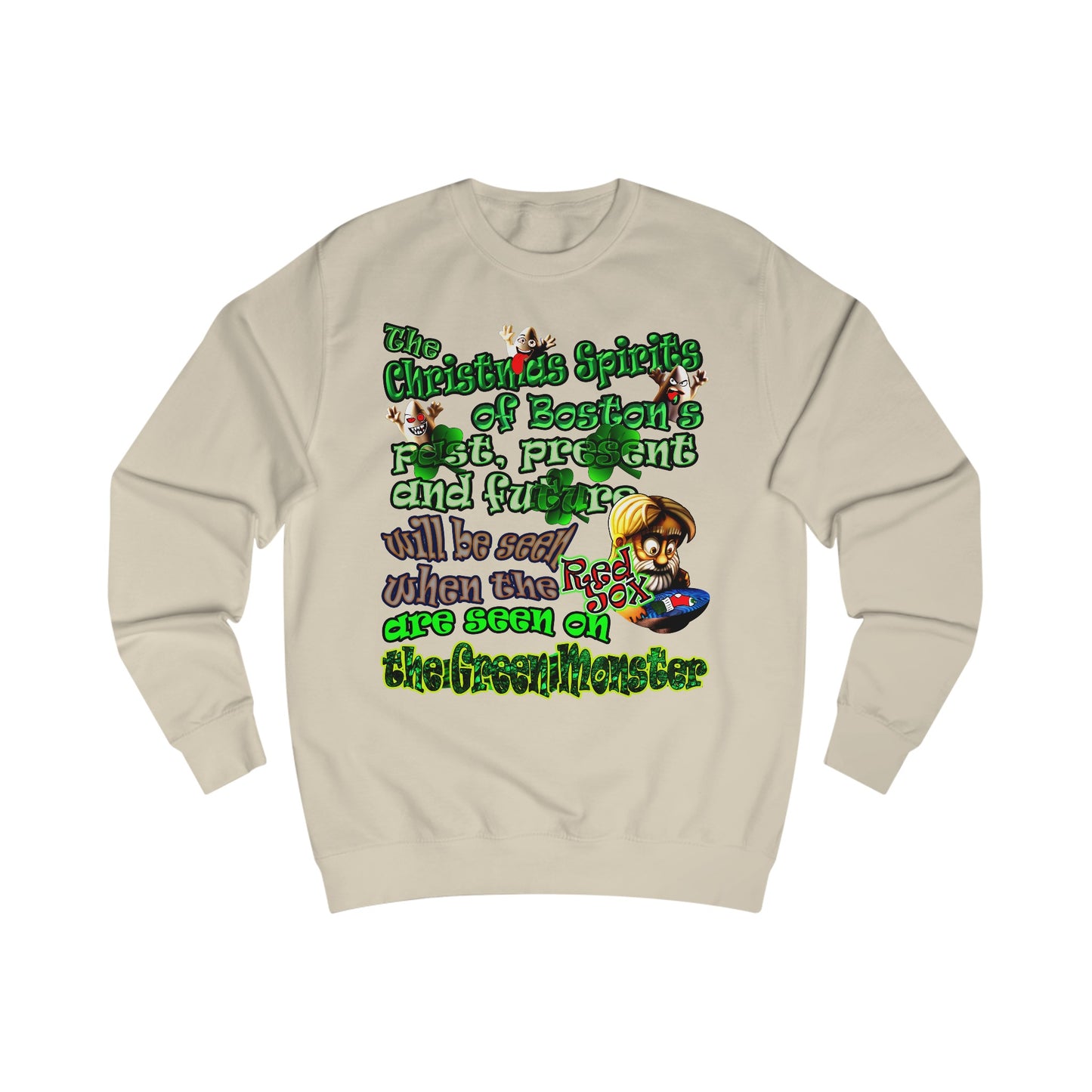 christmas spirits of boston - Men's Sweatshirt