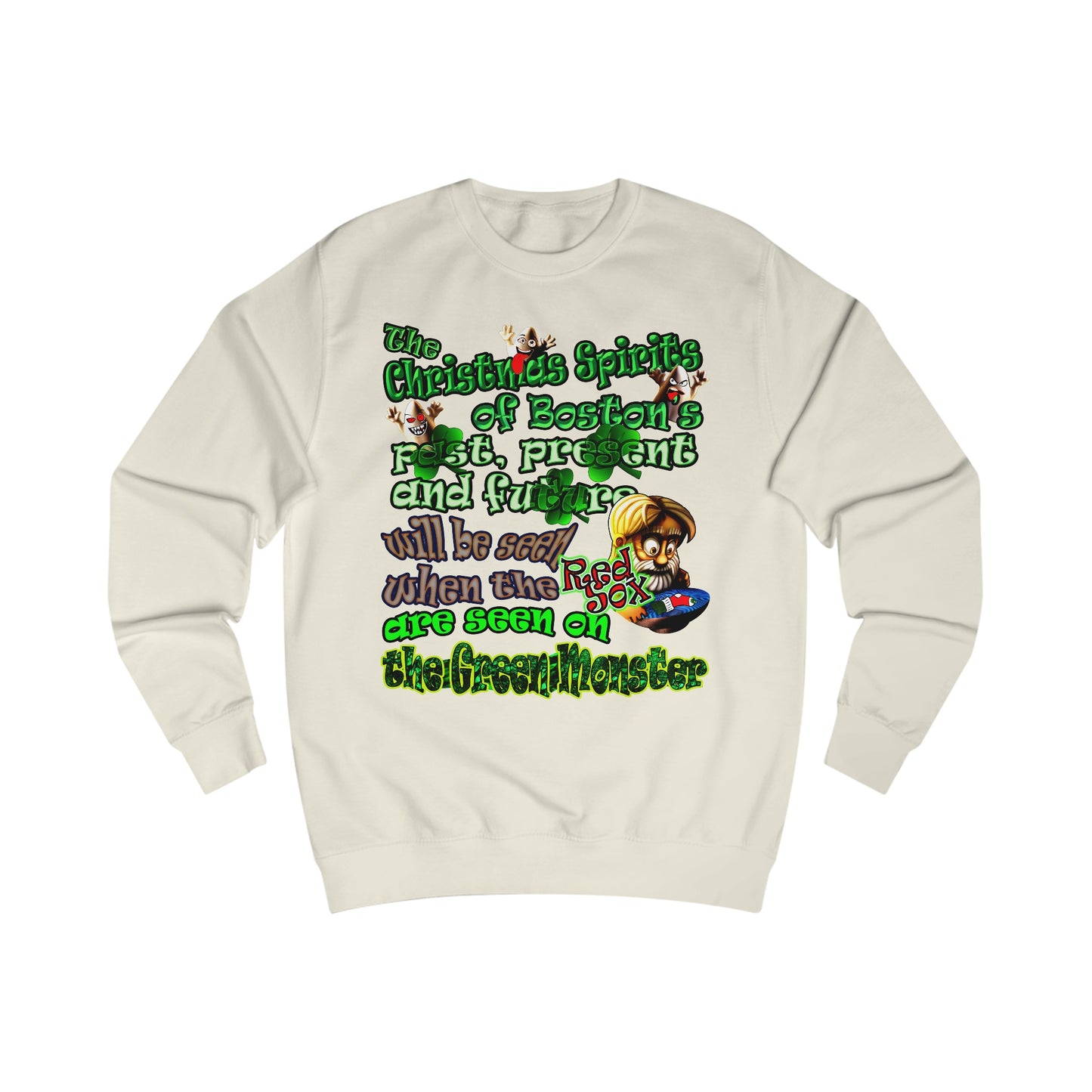 christmas spirits of boston - Men's Sweatshirt