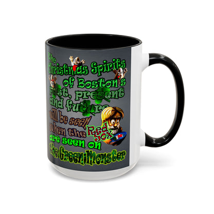 christmas spirits of boston - Accent Mug (grey-light grey)