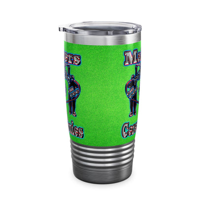 em cee squared - Ringneck Tumbler, 20oz (green turf)