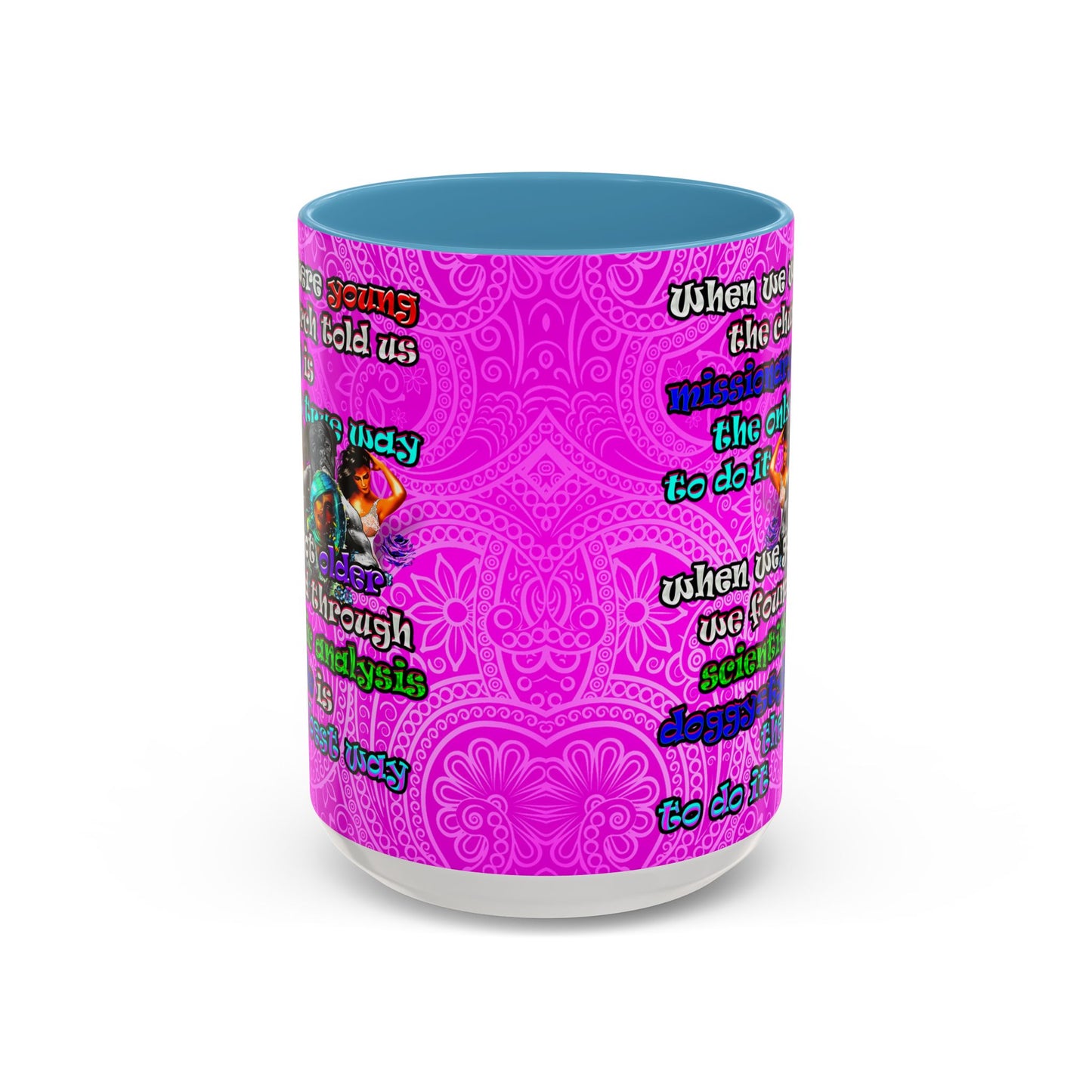 doggystyle - Accent Mug (pink swirl)
