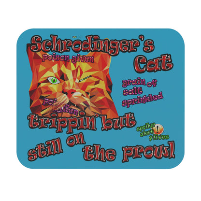 schrodinger's cat - Mouse Pad (Rectangle) (turquoise)