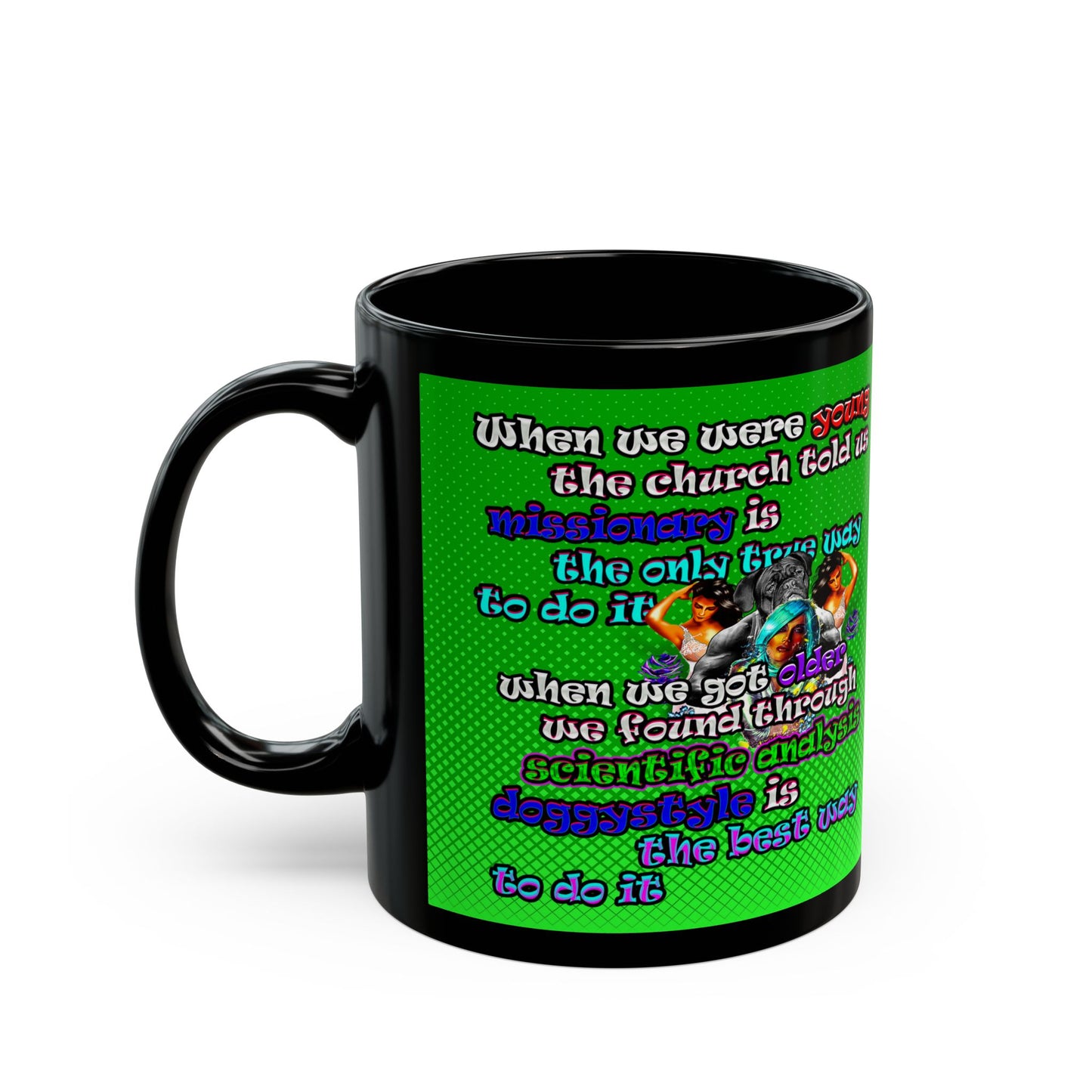 doggystyle - Black Mug (logo green)