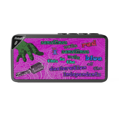 declaration of the independents - Jabba Bluetooth Speaker (pink swirl)