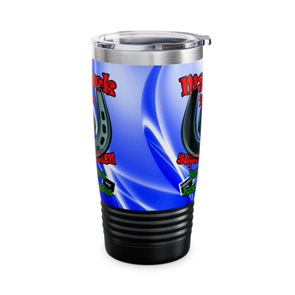 my luck - Ringneck Tumbler, 20oz (blue-white wave)