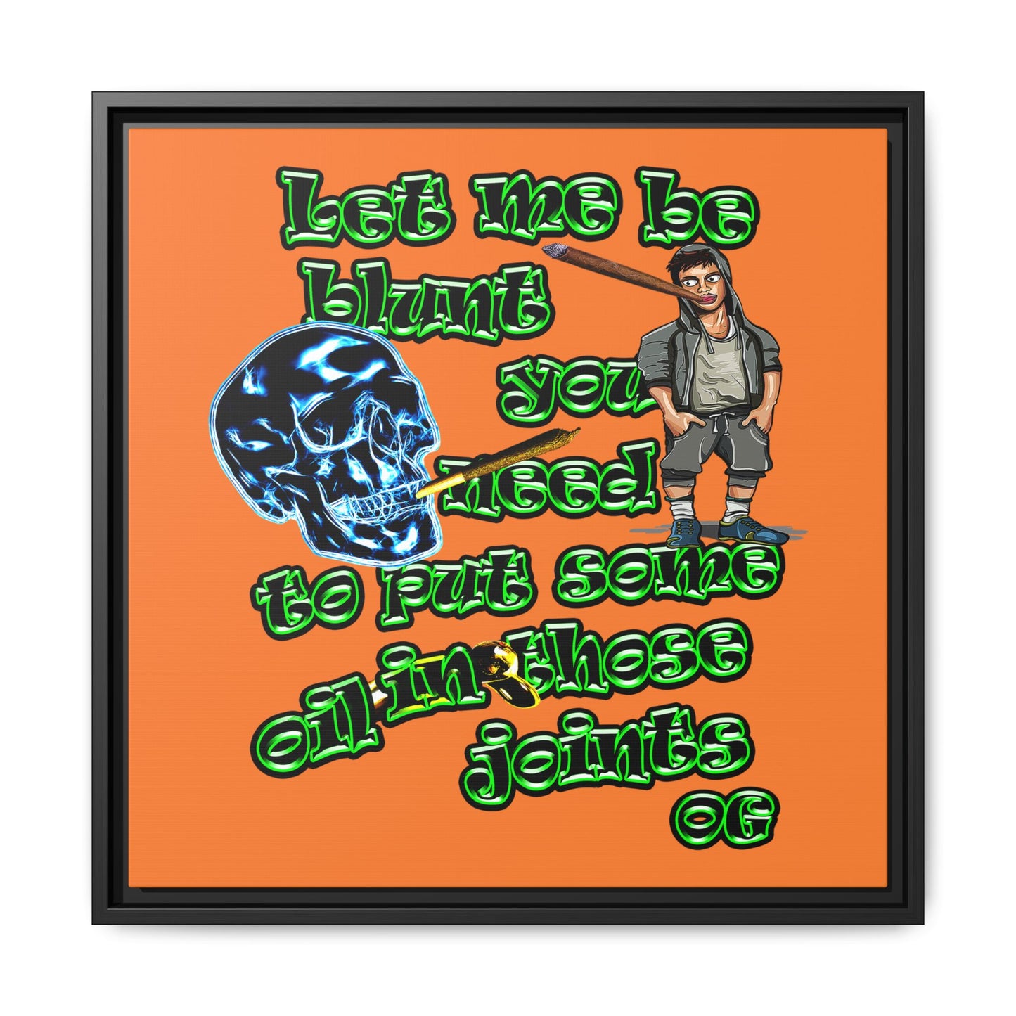 og - framed canvas art (crusta)