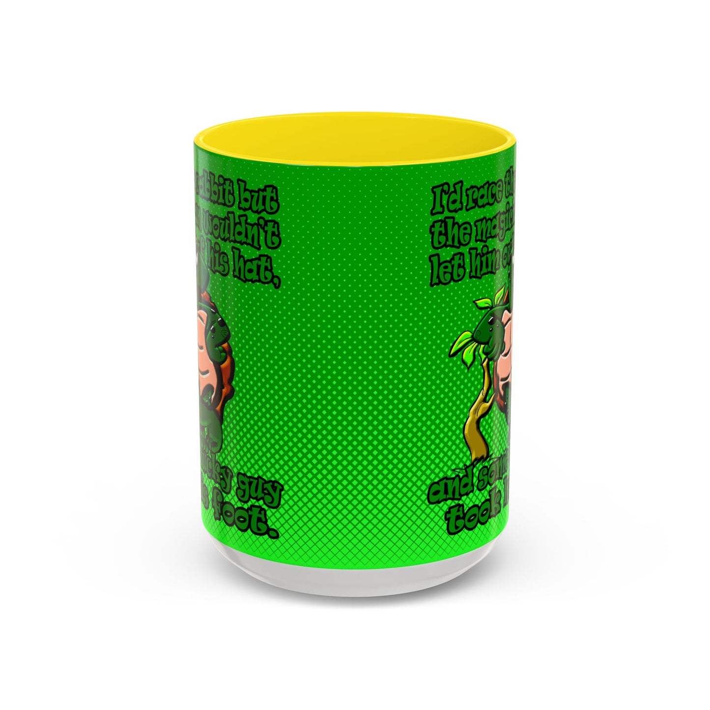 turtle race - Accent Mug (logo green)