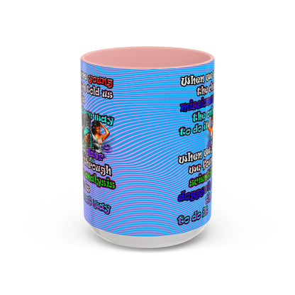 doggystyle - Accent Mug (light blue-purple wave)