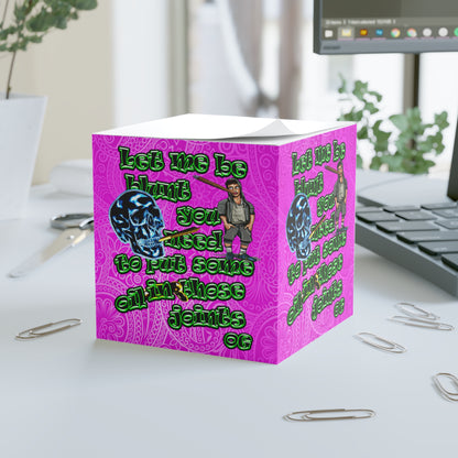og - note cube (pink swirl)