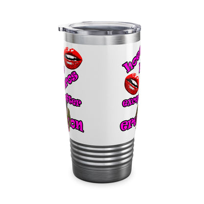 hoes b4 bros - Ringneck Tumbler, 20oz (white)