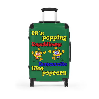 popping like popcorn - Suitcase (dark green)