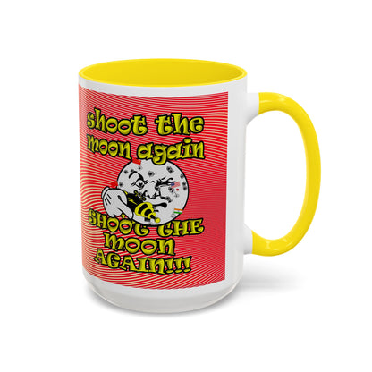 shoot the moon again - Accent Mug (yellow-orange wave)